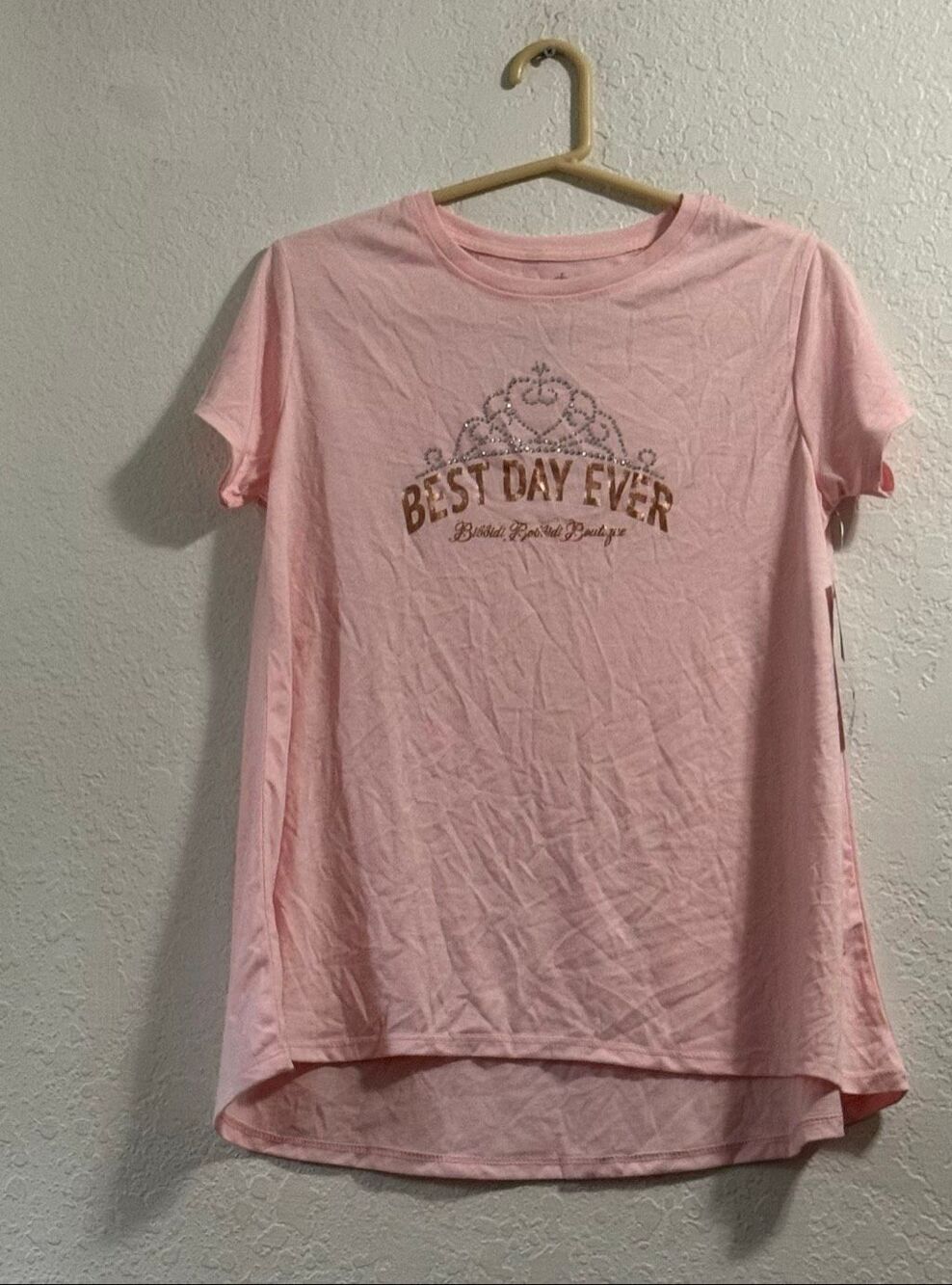 NWT - Disney World Girl’s Bibbidi Bobbidi Boutique Shirt XXL 2x bling